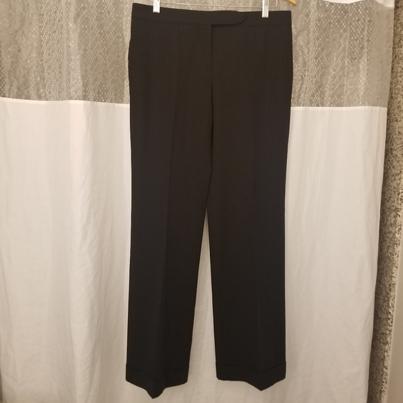 6267 Black Wool Trousers, Size 44 (US 8), New with Detached Tags  - Picture 1 of 10